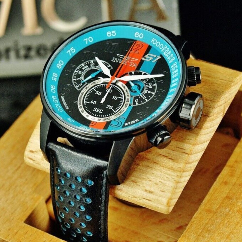 Invicta S1 Blue Rally Black Men's Watch